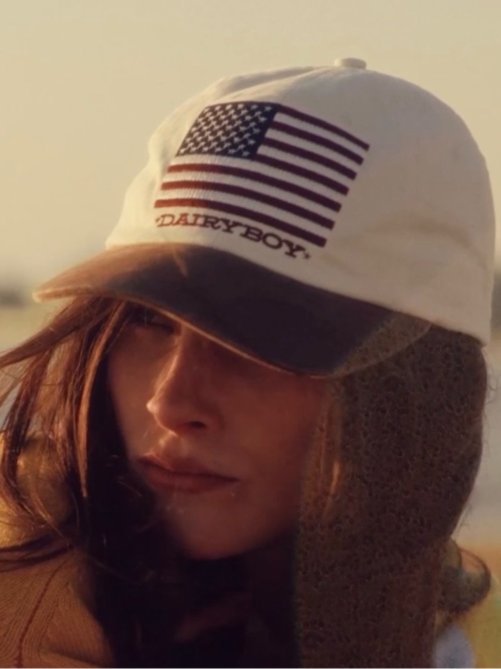 Dairy Boy Flag Stamp hat